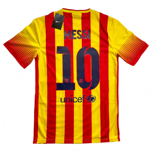 <tc>2013-2014 FC Barcelona camiseta visitante #10 Messi (S)</tc>