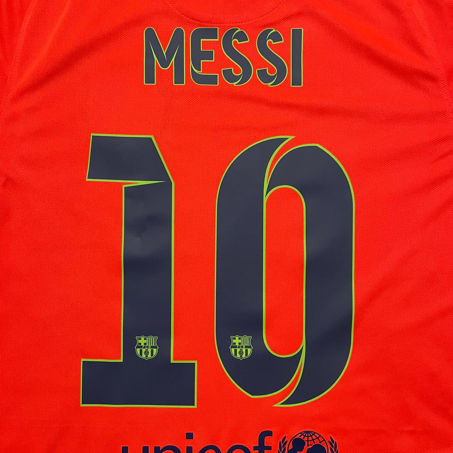 <tc>2014-2015 FC Barcelona camiseta visitante #10 Messi (M)</tc>
