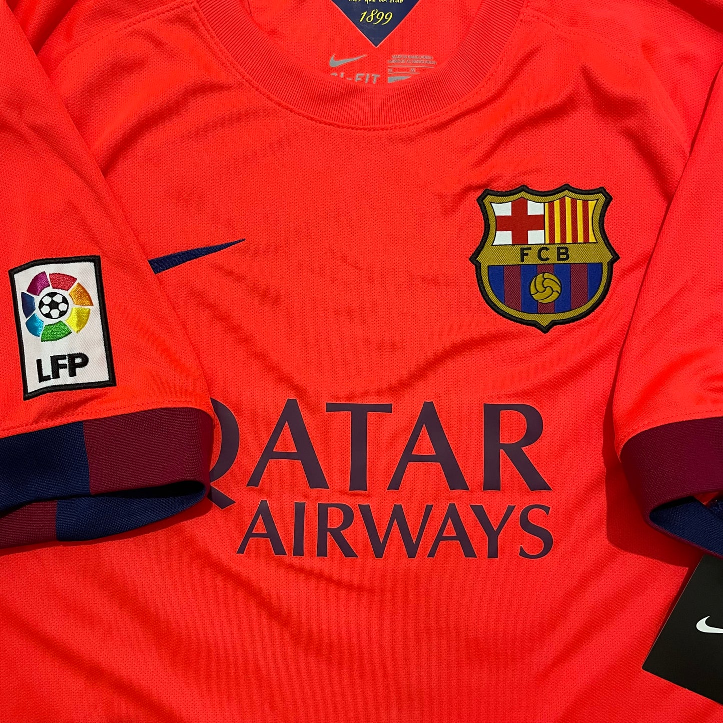 <tc>2014-2015 FC Barcelona camiseta visitante #10 Messi (M)</tc>