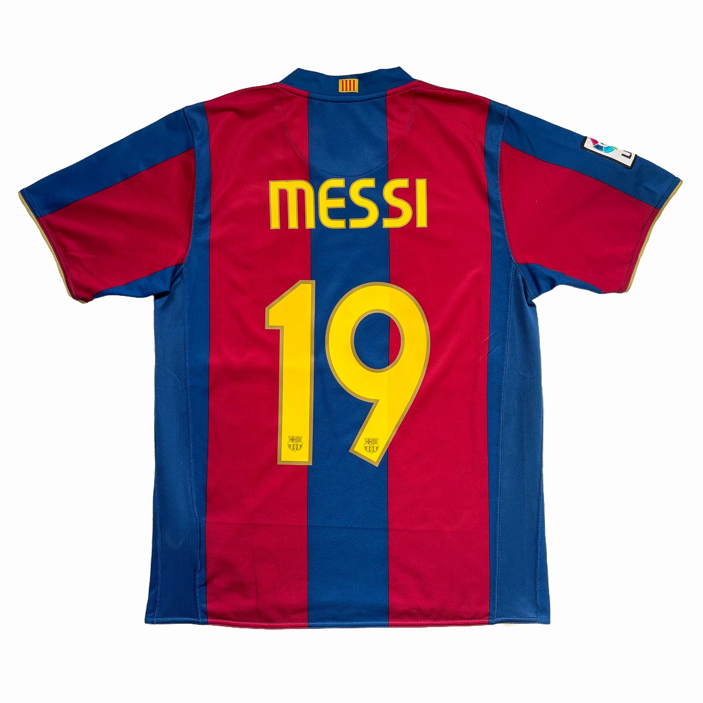<tc>2007-2008 FC Barcelona camiseta local #19 Messi (M)</tc>