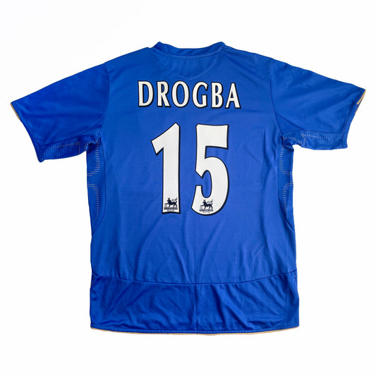 <tc>2005-2006 Chelsea FC camiseta local #15 Drogba (L)</tc>