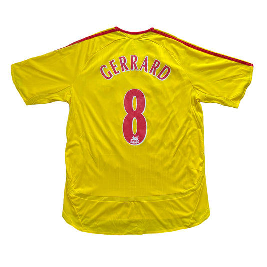 <tc>2006-2007 Liverpool FC camiseta visitante #8 Gerrard (L)</tc>