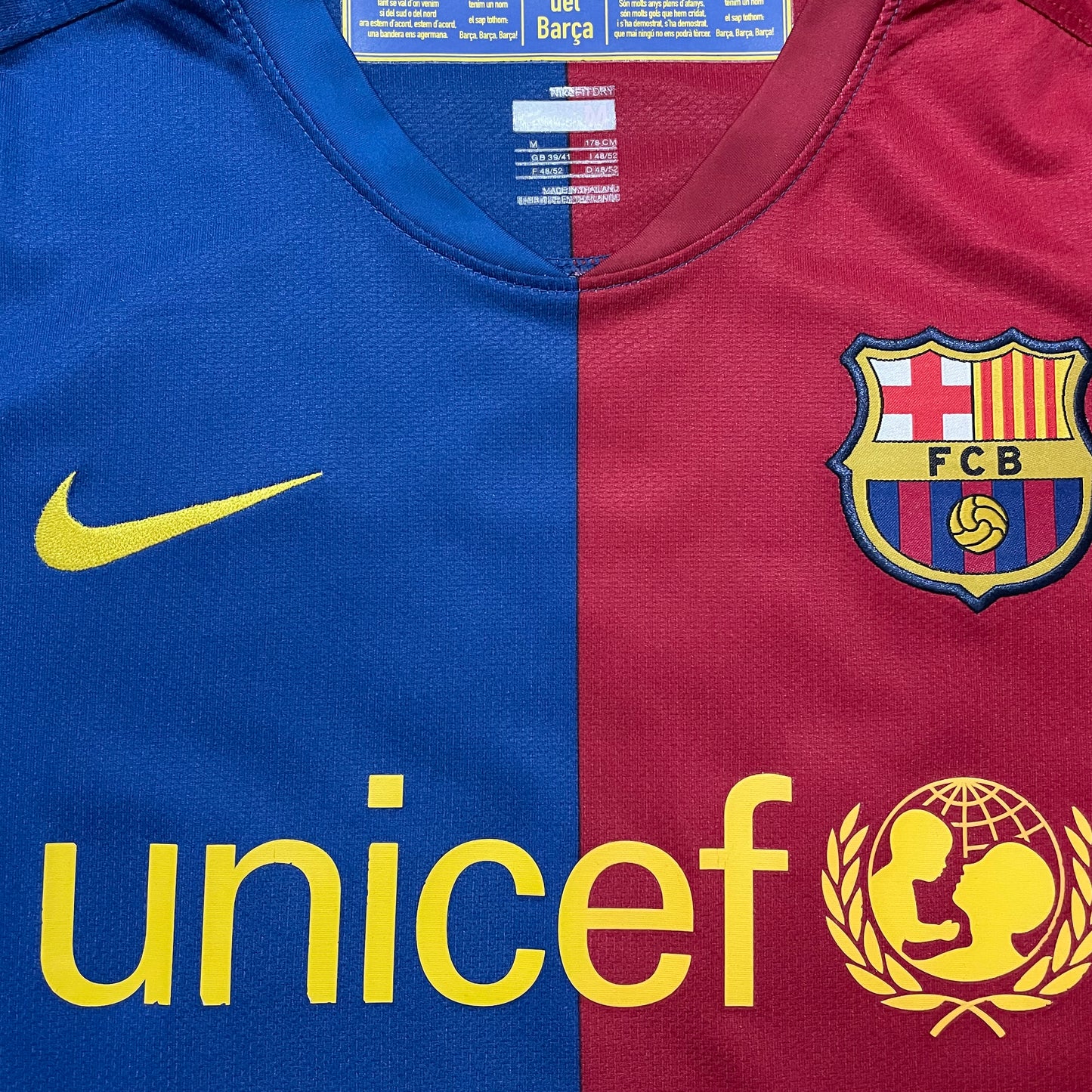 2008-2009 FC Barcelona home shirt #10 Messi (M)