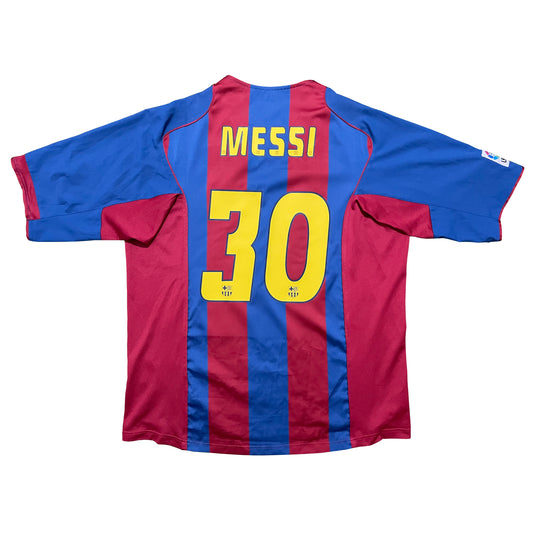 <tc>2004-2005 FC Barcelona camiseta local #30 Messi (XXL)</tc>
