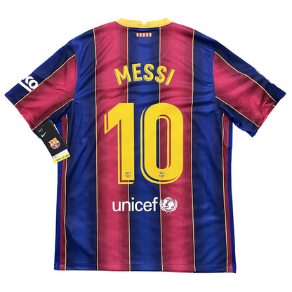 2020-2021 FC Barcelona home shirt #10 Messi (M)