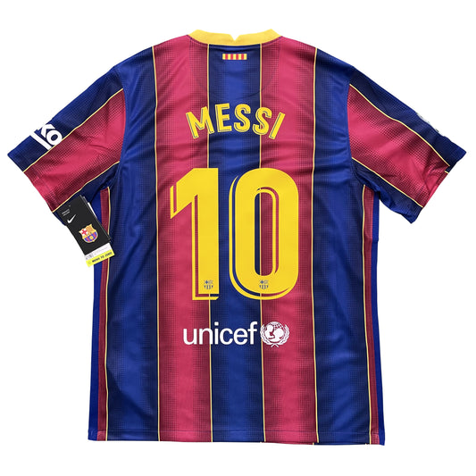 2020-2021 FC Barcelona home shirt #10 Messi (M, L)