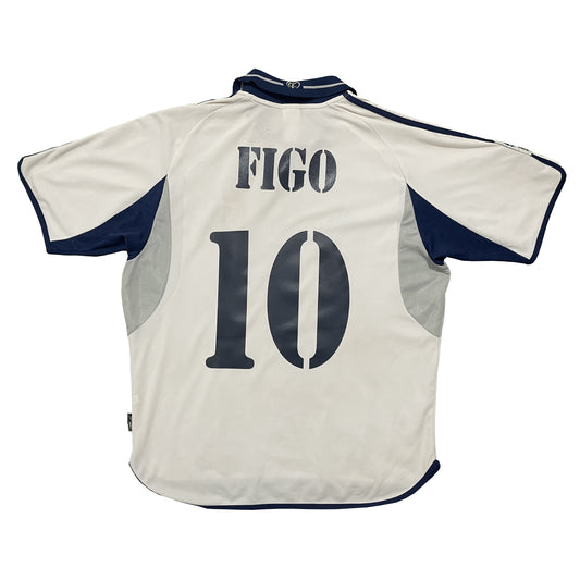 2000-2001 Real Madrid CF home shirt #10 Figo (L)