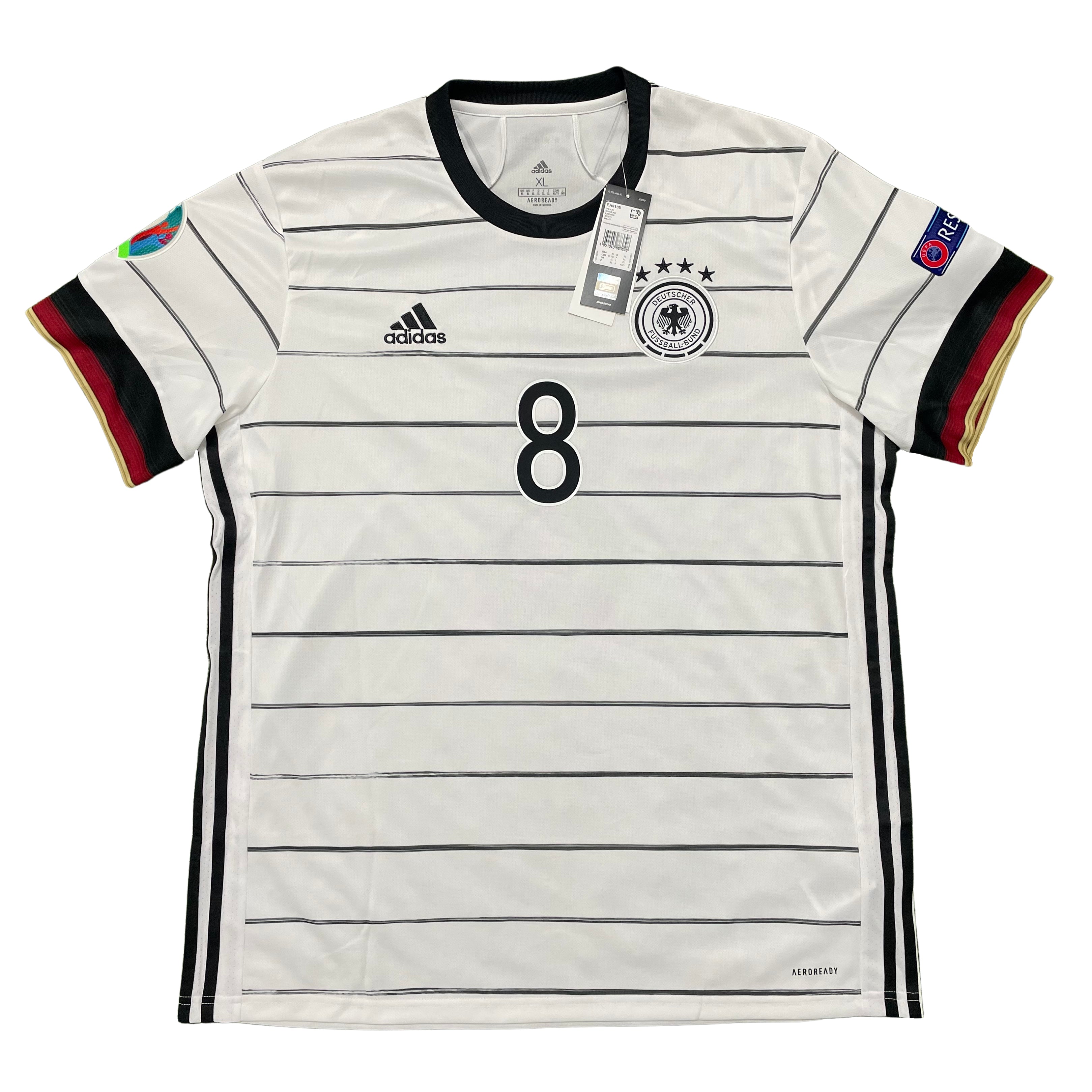 2020 Euro Germany home shirt #8 Kroos (XL) – Football and Shirts