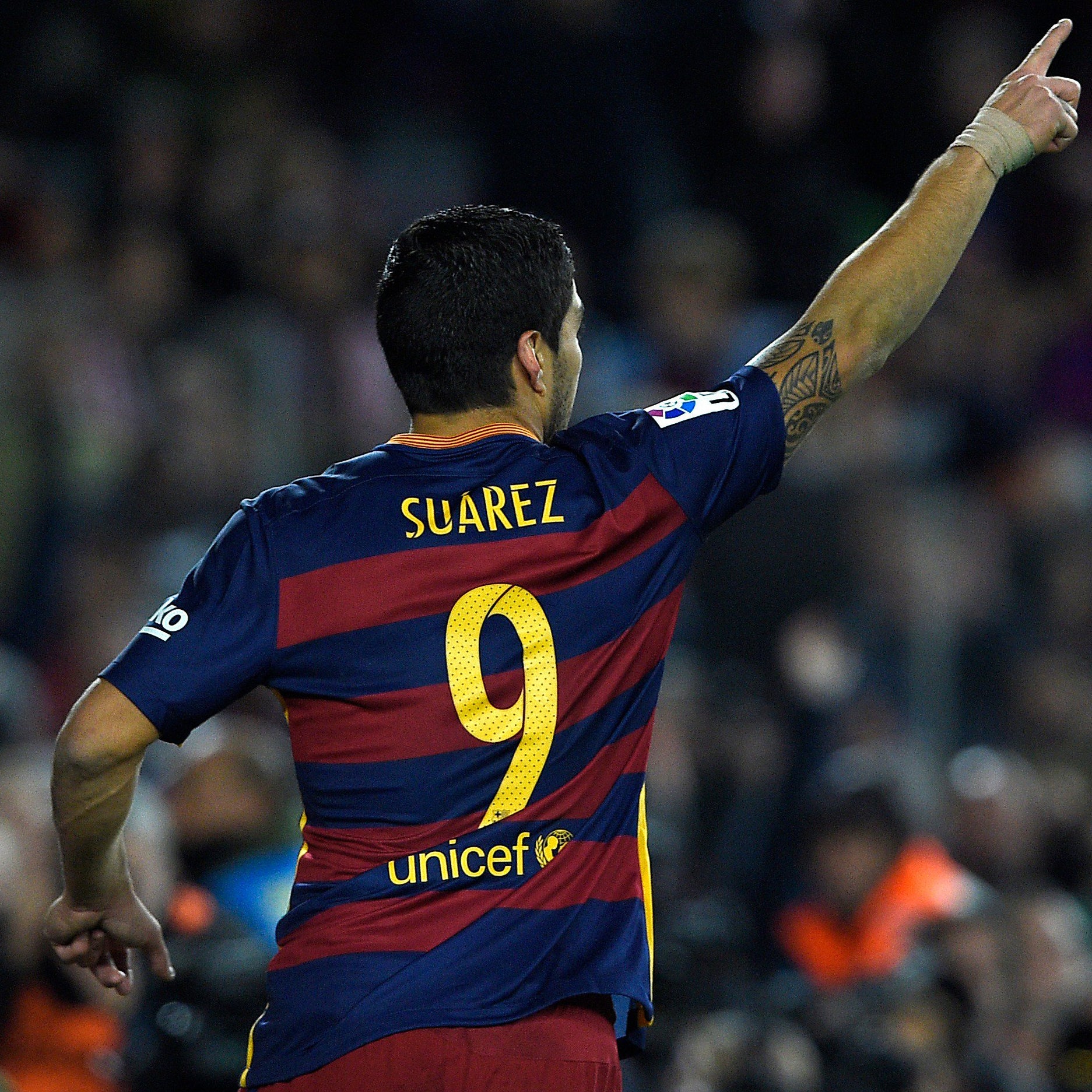 2015-2016 FC Barcelona home football shirt #9 Suárez – Football