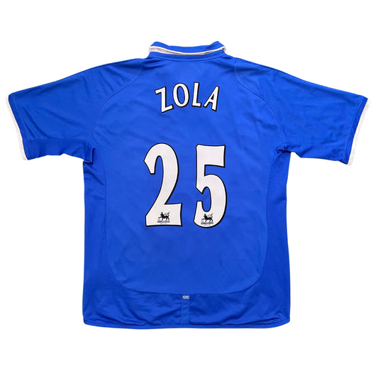2002-2003 Chelsea FC home shirt #25 Zola (XL)