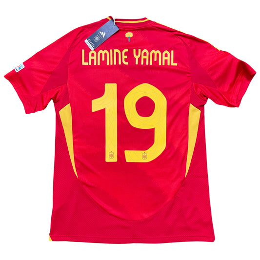 2024 Euro Spain home shirt #19 Lamine Yamal (M, L, XL)