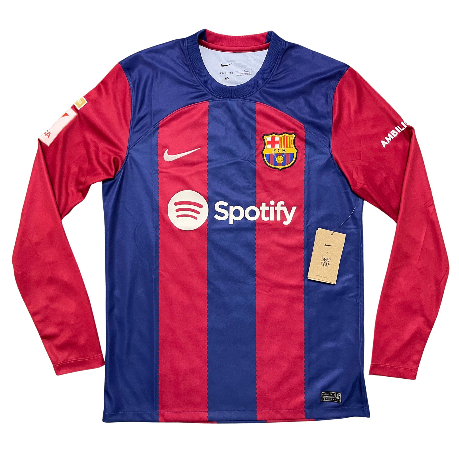 2023 2024 FC Barcelona long sleeve home shirt M L XL