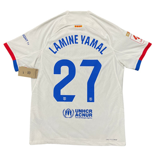 2023-2024 FC Barcelona away match shirt #27 Lamine Yamal (S, M, L)