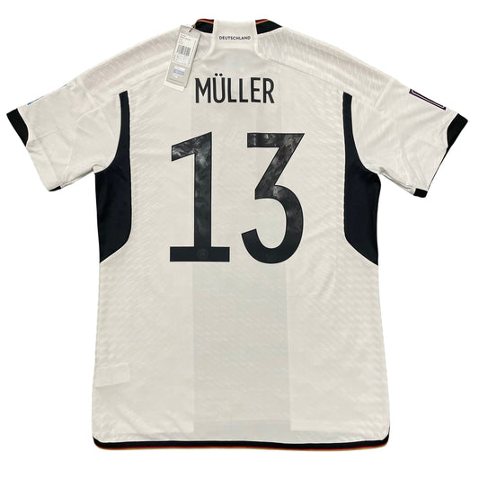 2022 World Cup Germany home match/authentic shirt #13 Müller (L)