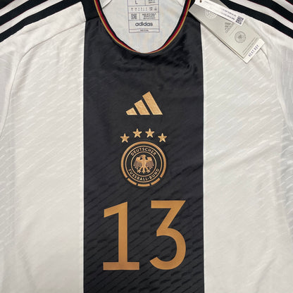 2022 World Cup Germany home match/authentic shirt #13 Müller (L)