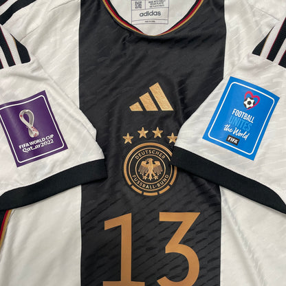 2022 World Cup Germany home match/authentic shirt #13 Müller (L)