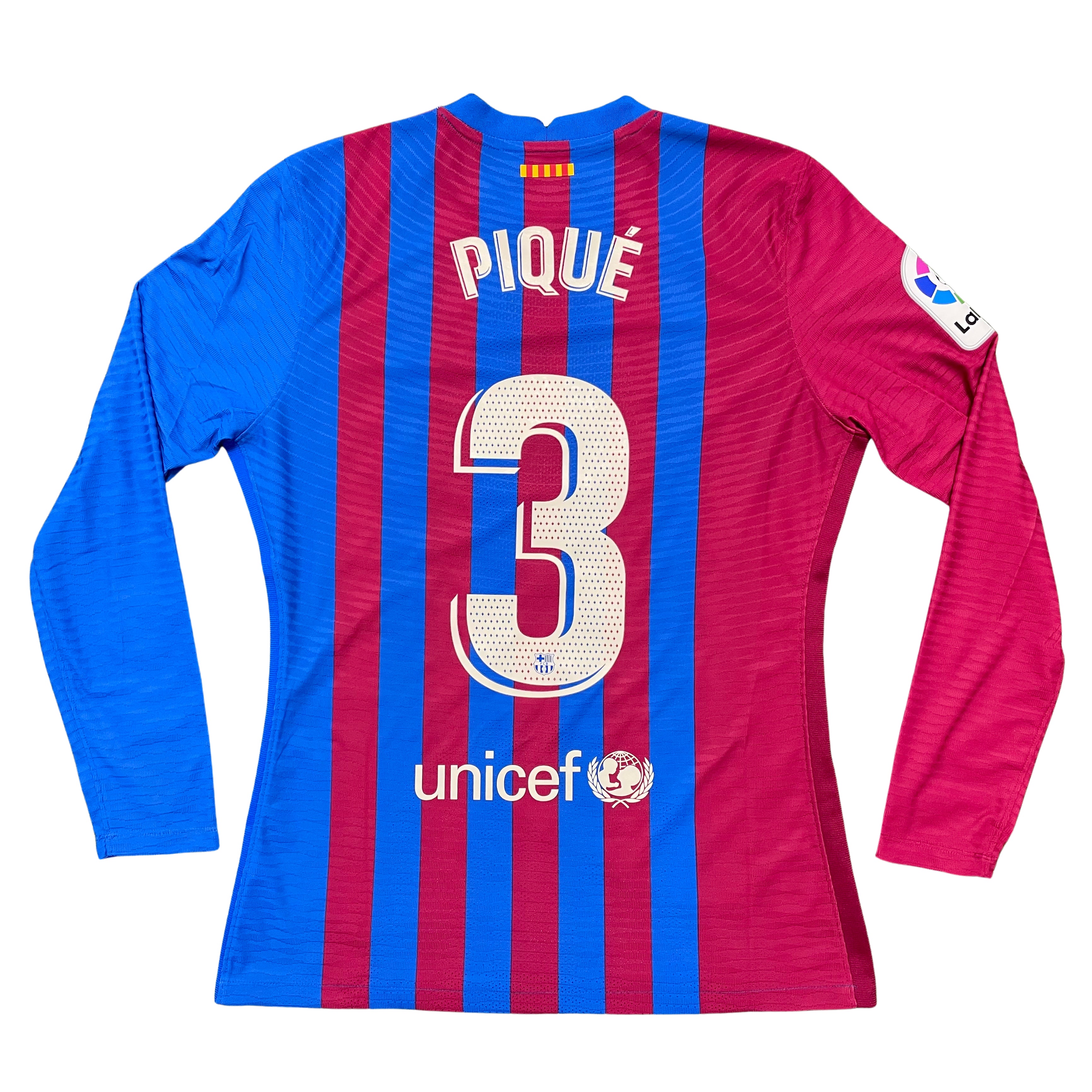 2021-2022 FC Barcelona Player Issue home football shirt #3 Piqué