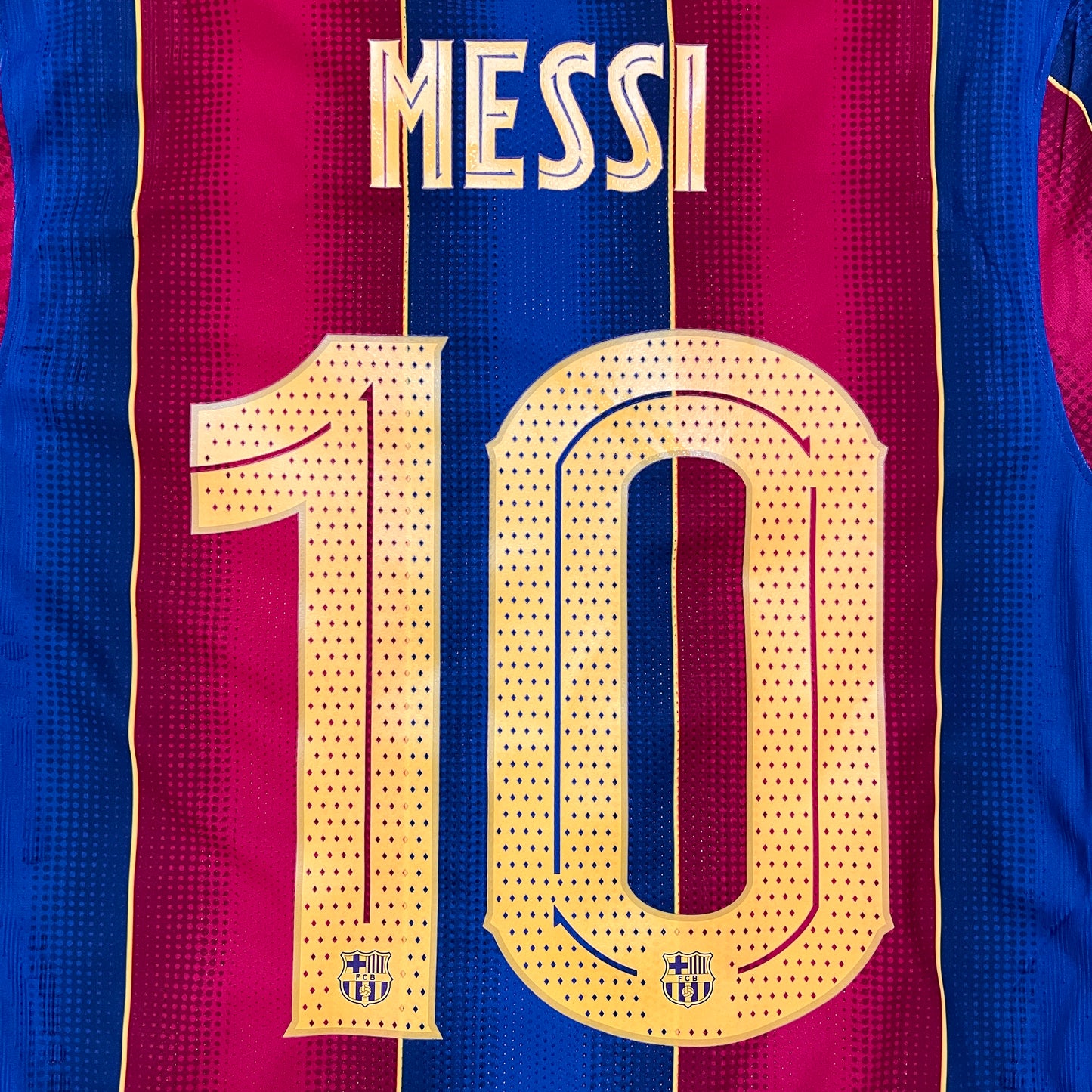 <tc>2020-2021 FC Barcelona camiseta local versión match #10 Messi (S)</tc>