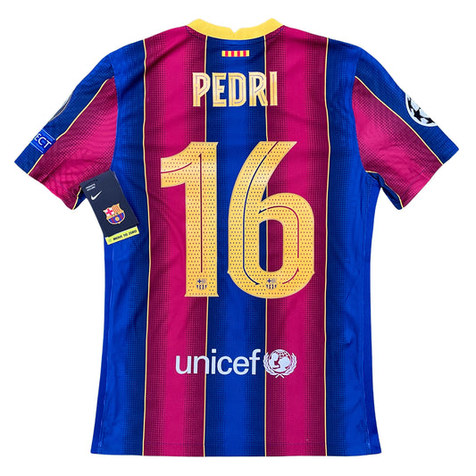 2020-2021 FC Barcelona home match shirt #16 Pedri (S)