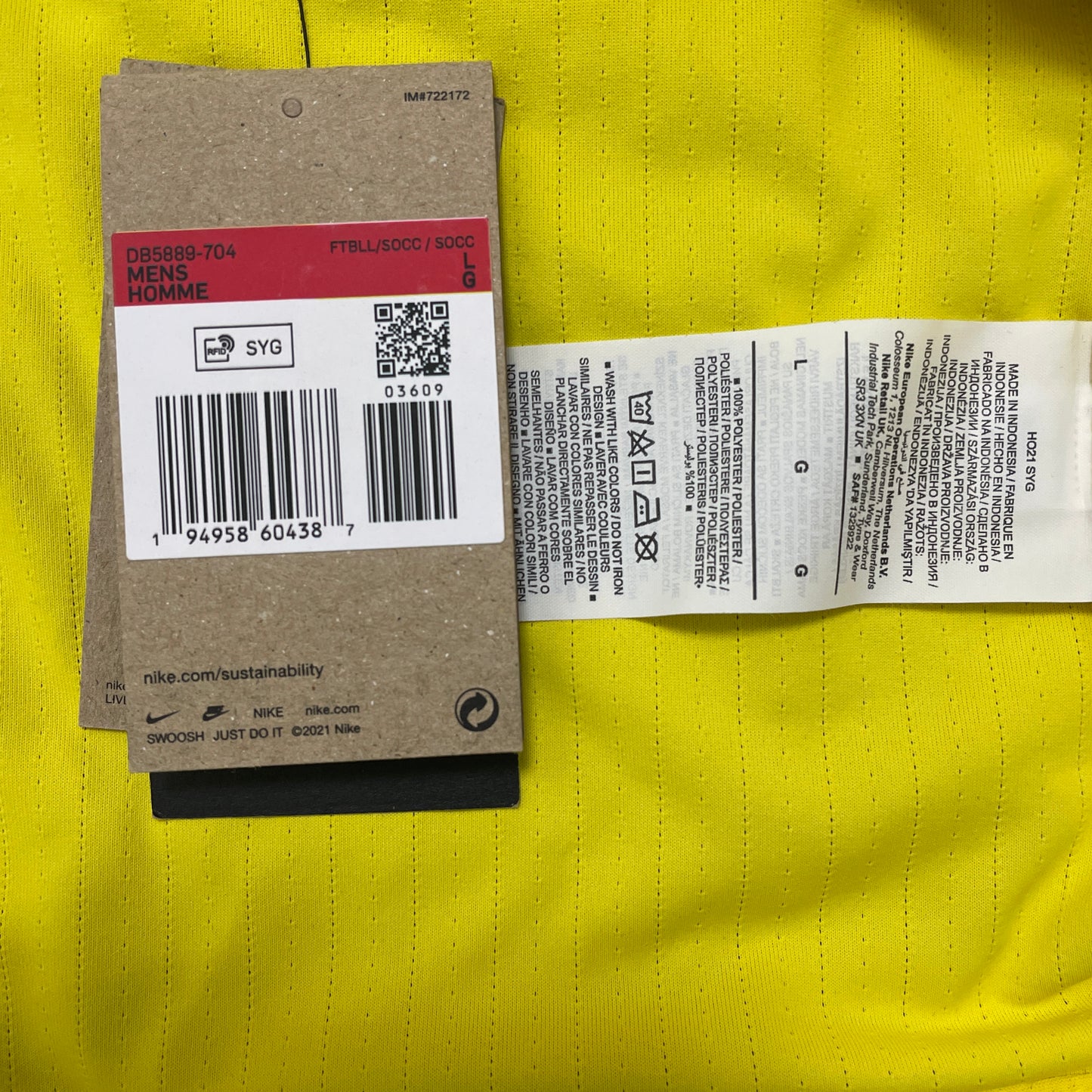 2021-2022 Liverpool FC tercera camiseta versión match (M, L)