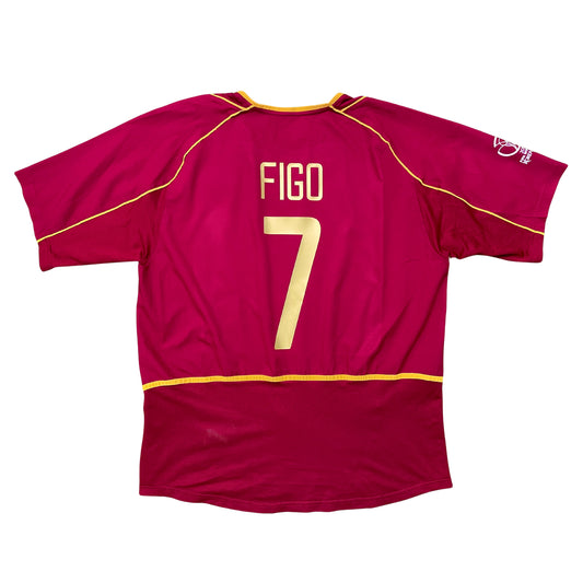 2002 World Cup Portugal home shirt #7 Figo (XL)