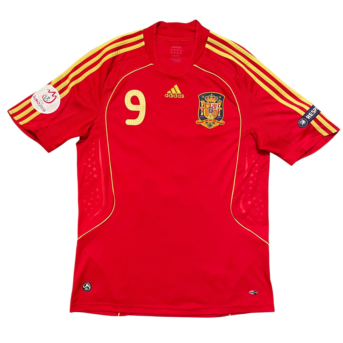 2008 Euro Spain home shirt #9 Torres (S)