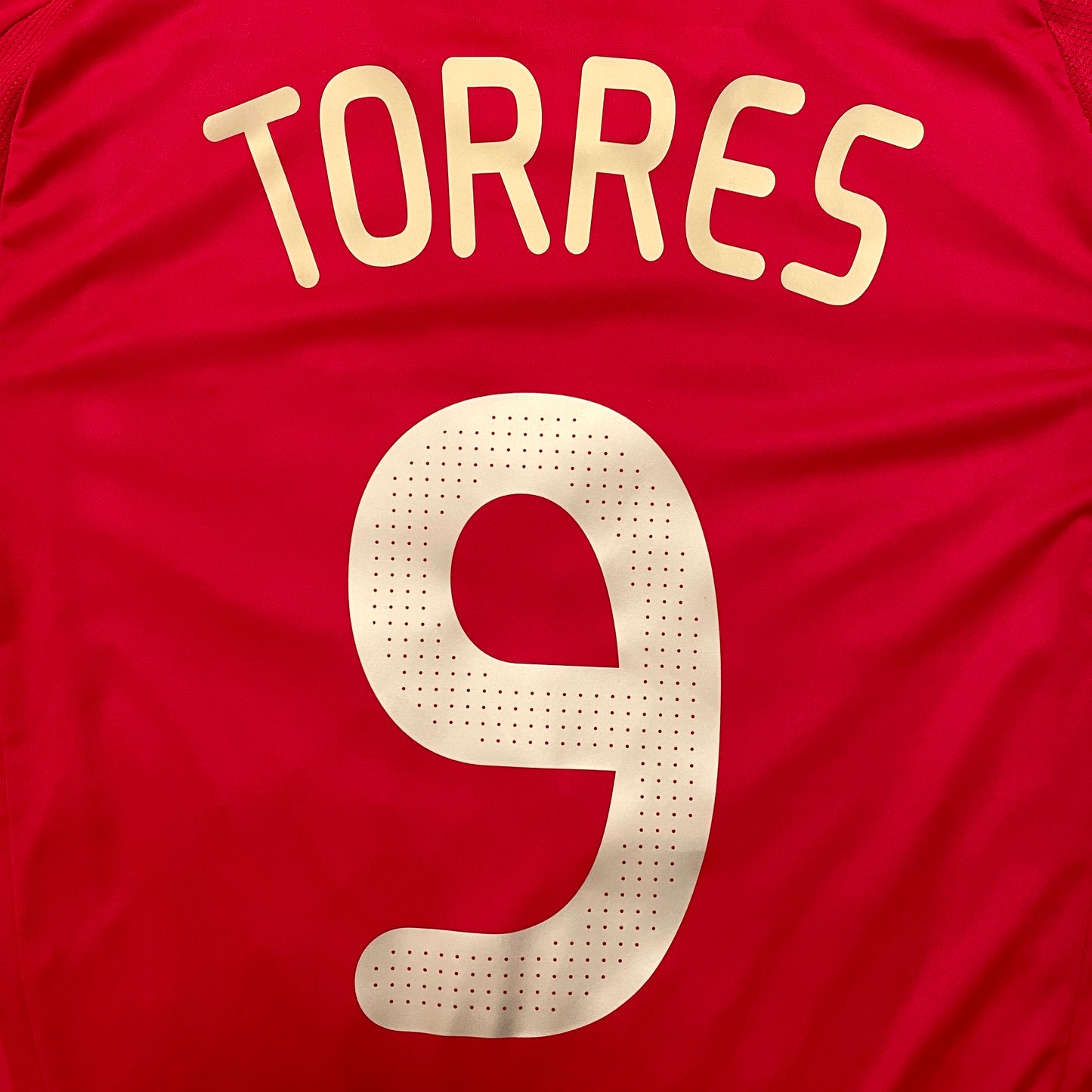 2008 Euro Spain home shirt #9 Torres (S)