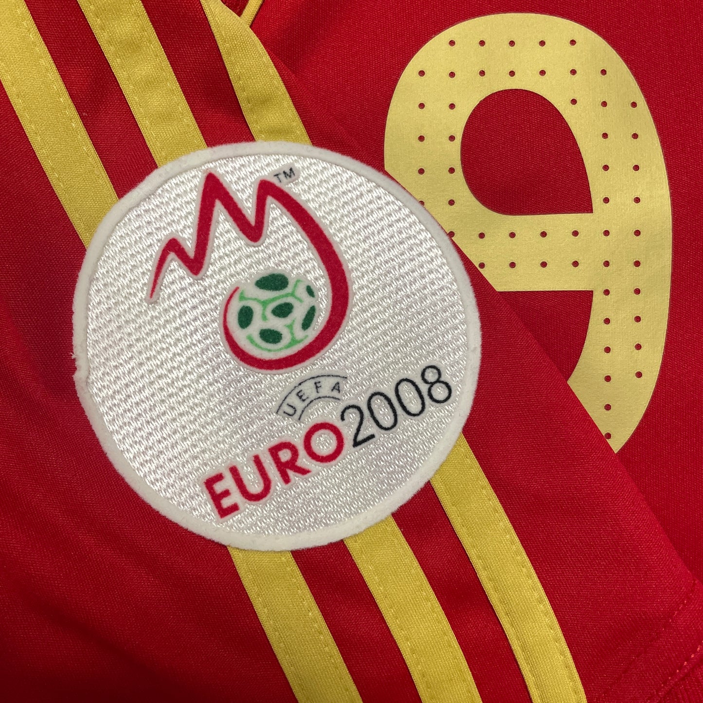2008 Euro Spain home shirt #9 Torres (S)