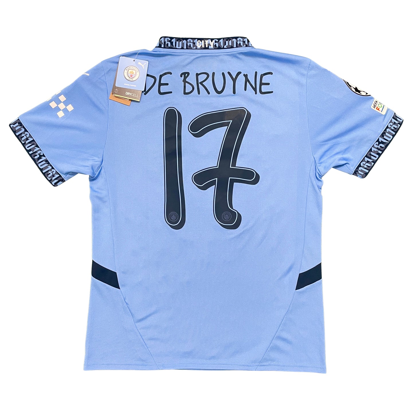 2024-2025 Manchester City FC home shirt #17 De Bruyne (S, M, L, XL)