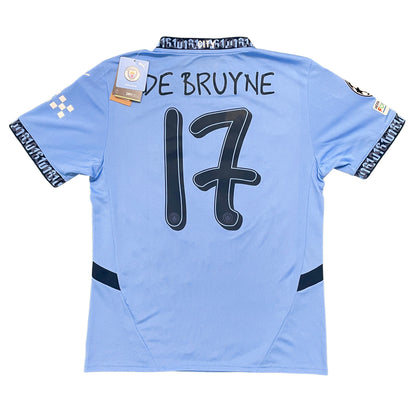 2024-2025 Manchester City FC home shirt #17 De Bruyne (S, M, L, XL)