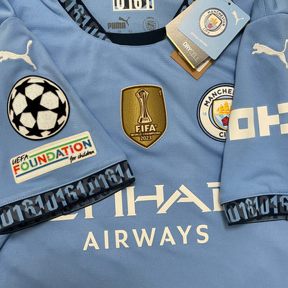 2024-2025 Manchester City FC home shirt #17 De Bruyne (S, M, L, XL)