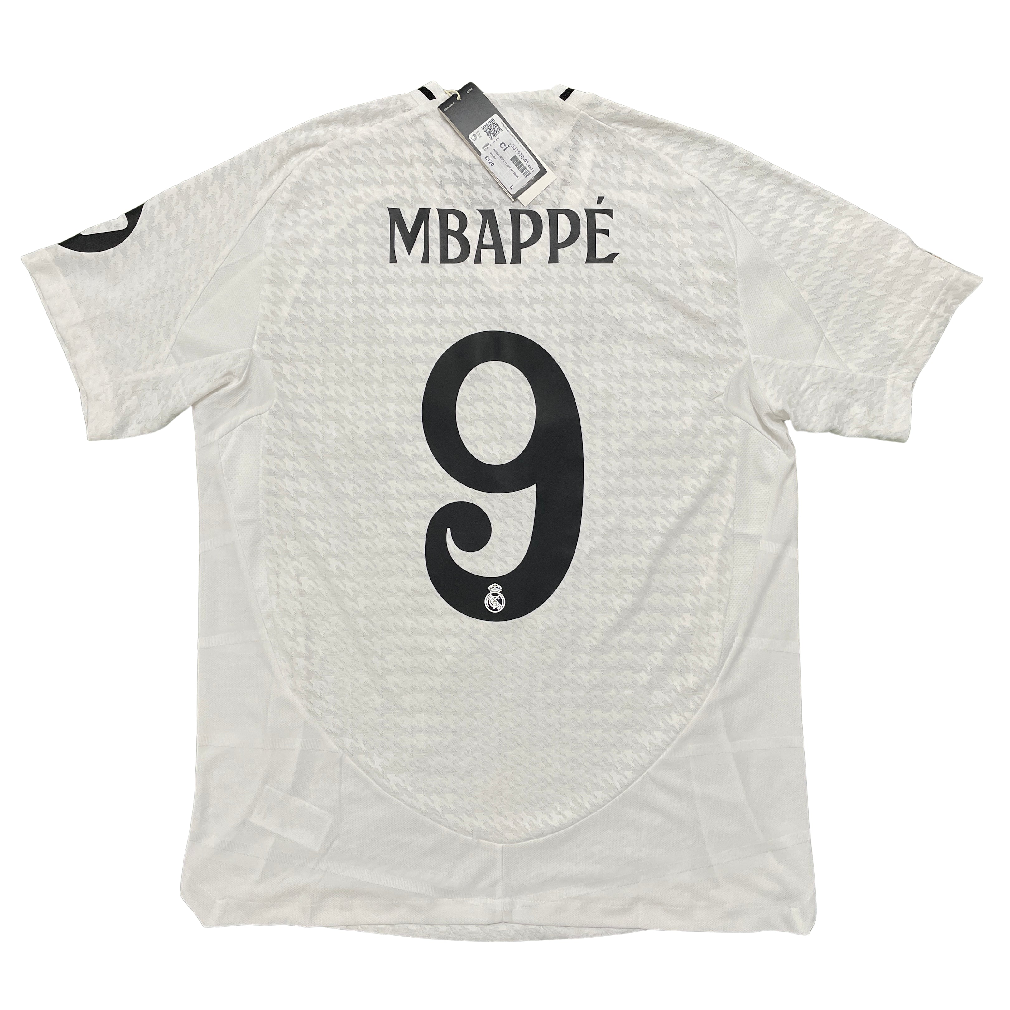 2024-2025 Real Madrid home authentic football shirt #9 Mbappé