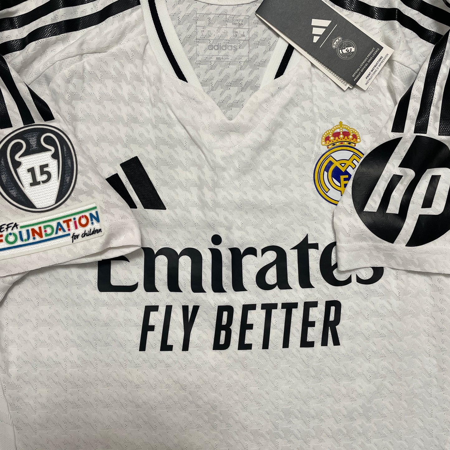 2024-2025 Real Madrid CF camiseta local versión authentic/match #9 Mbappé (S, L, XL)