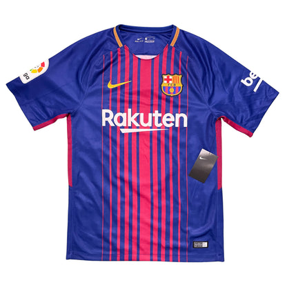 2017-2018 FC Barcelona home shirt #3 Piqué (S)