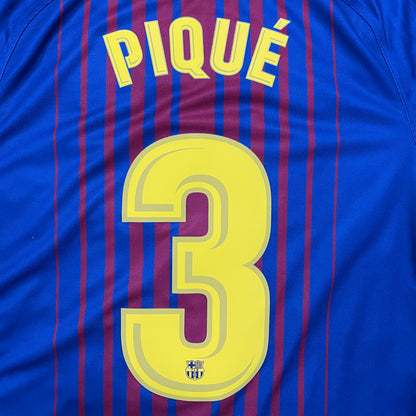 2017-2018 FC Barcelona home shirt #3 Piqué (S)