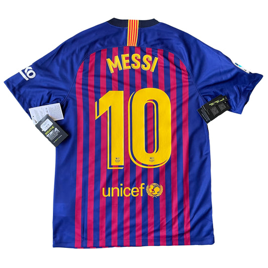 2018-2019 FC Barcelona home shirt #10 Messi (M, L)