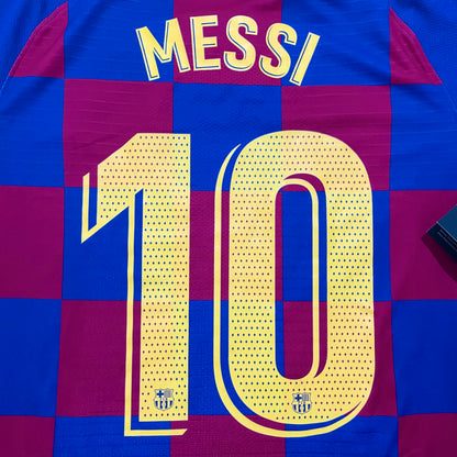 2019-2020 FC Barcelona camiseta local versión match #10 Messi (S, XXL)