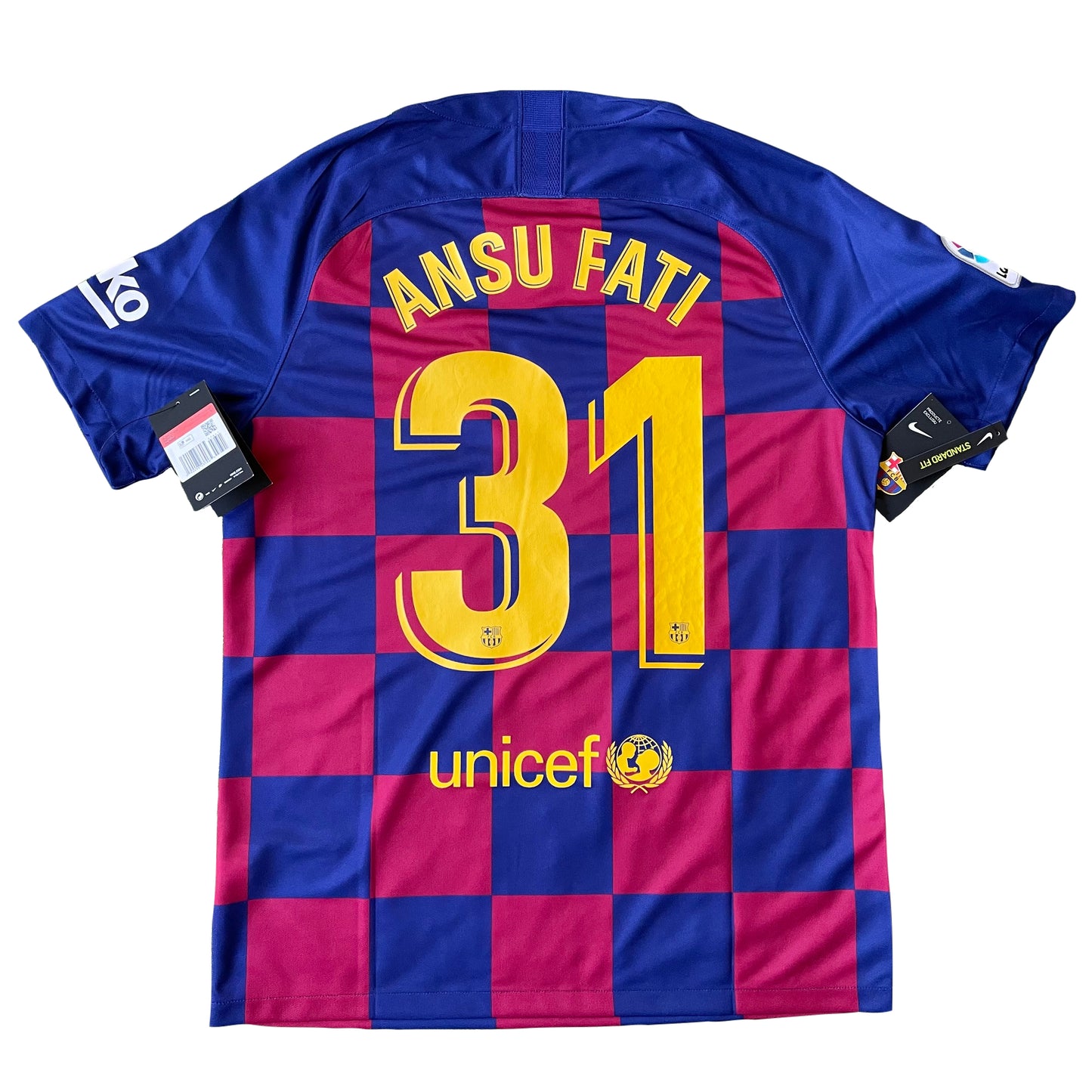 2019-2020 FC Barcelona camiseta local #31 Ansu Fati (S, XL)