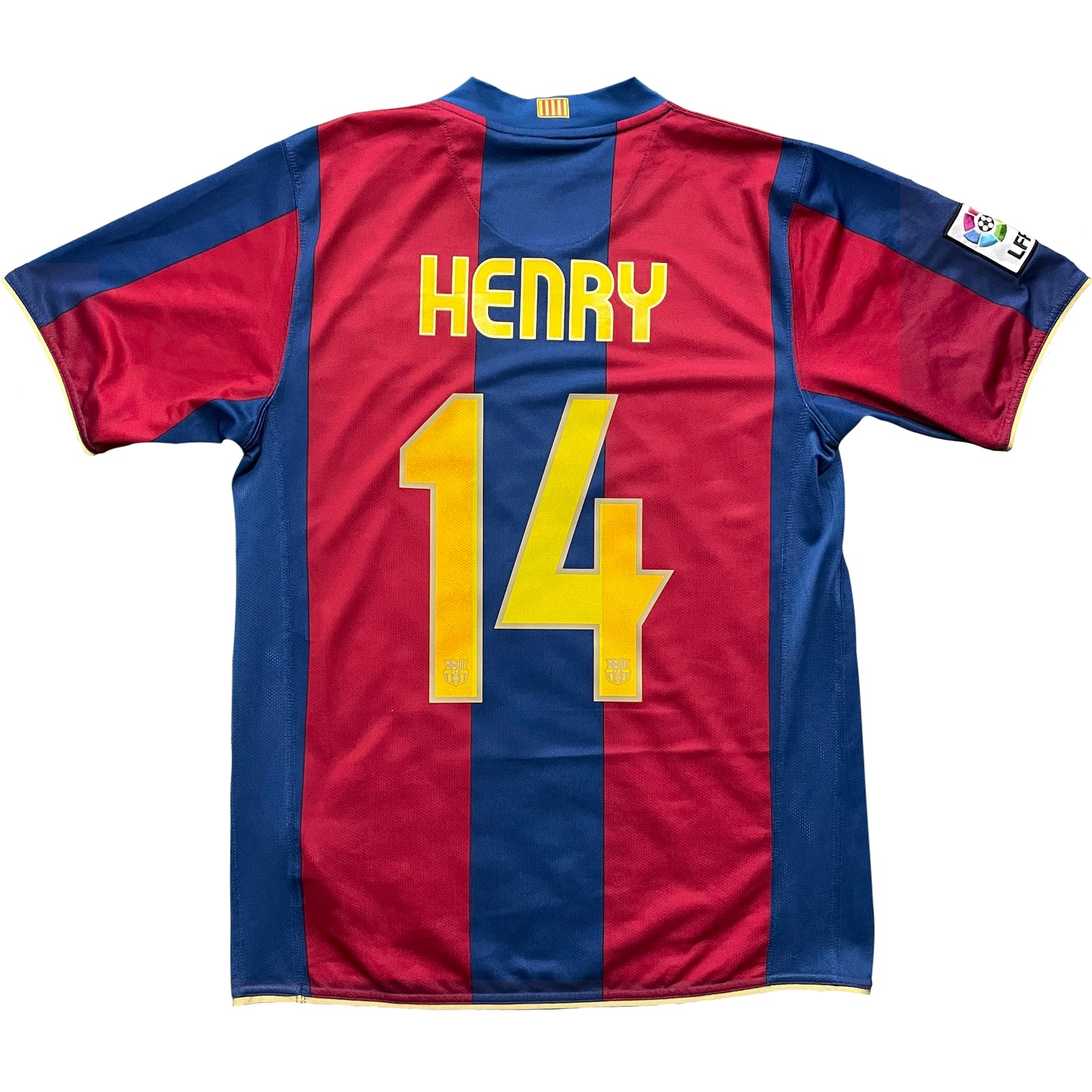 <tc>2007-2008 FC Barcelona camiseta local #14 Henry (M)</tc>