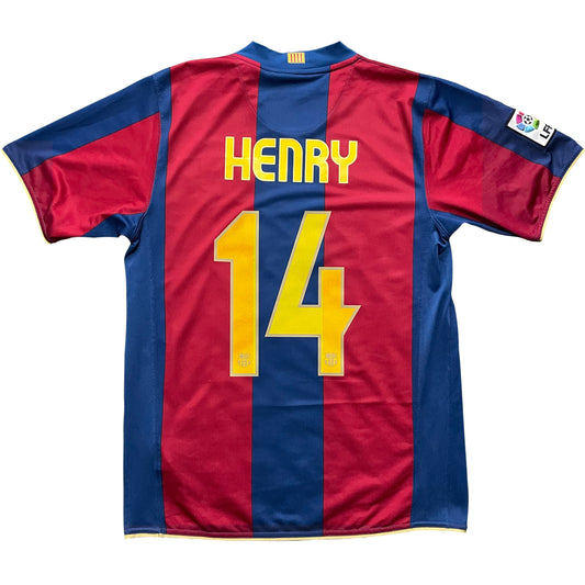 2007-2008 FC Barcelona home shirt #14 Henry (M)