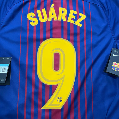 2017-2018 FC Barcelona camiseta local #9 Suárez (XL)