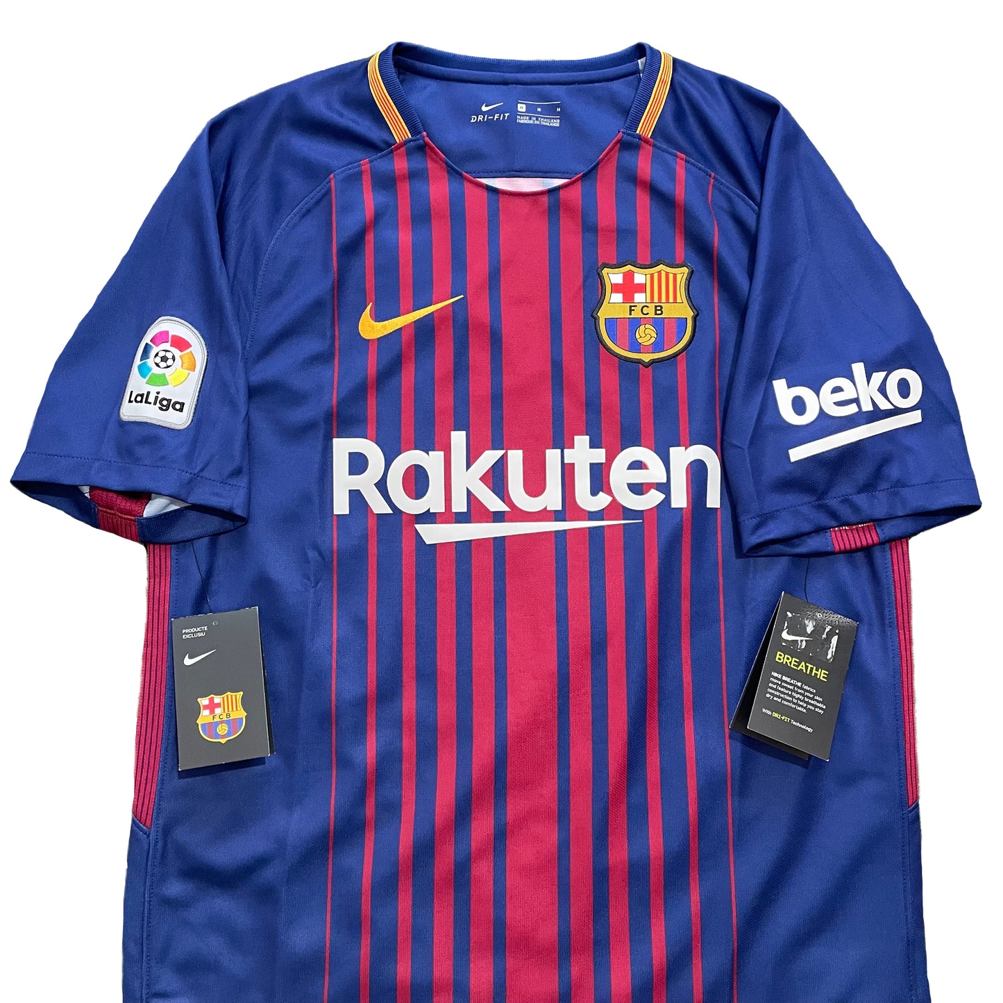2017-2018 FC Barcelona home shirt #9 Suárez (M, XL)