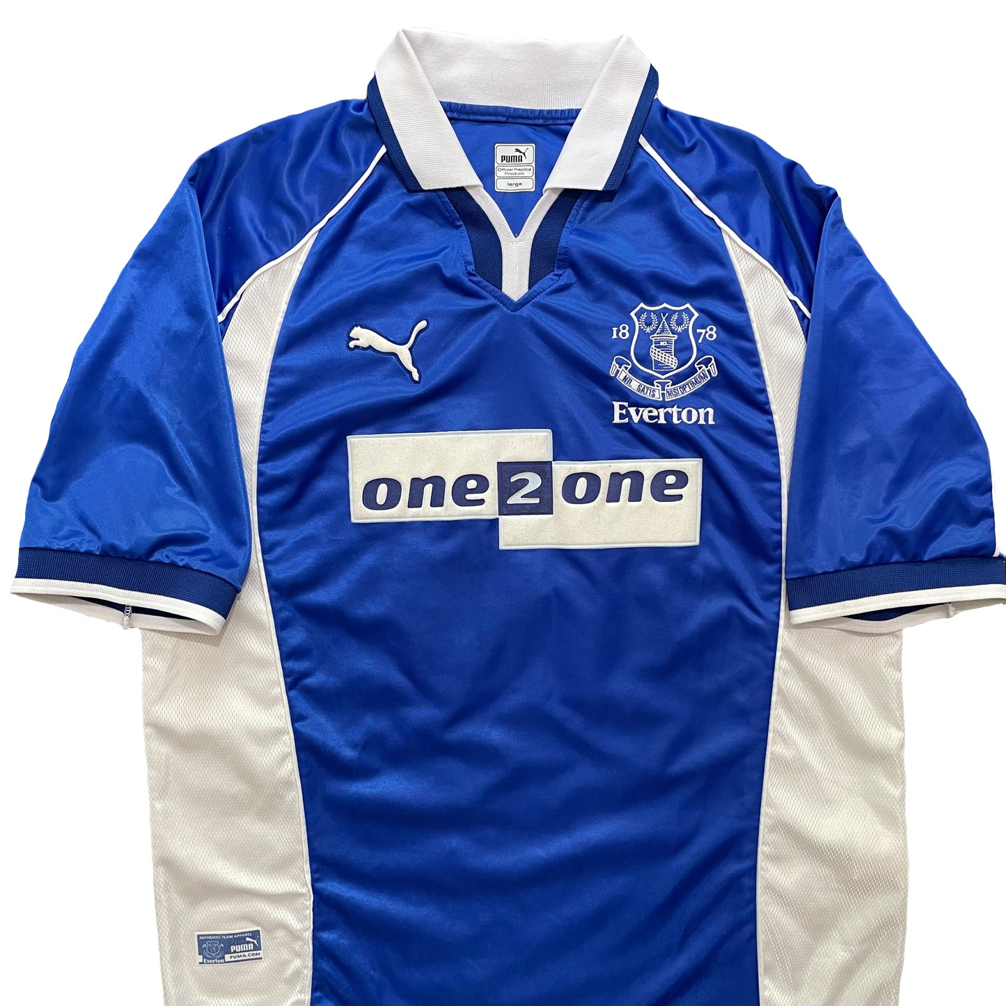 2000-2002 Everton FC home shirt #18 Gascoigne (L)