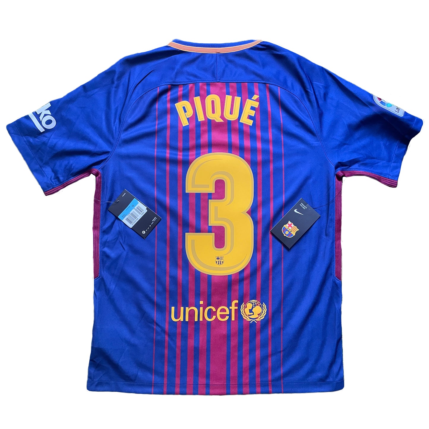 2017-2018 FC Barcelona camiseta local #3 Piqué (S)
