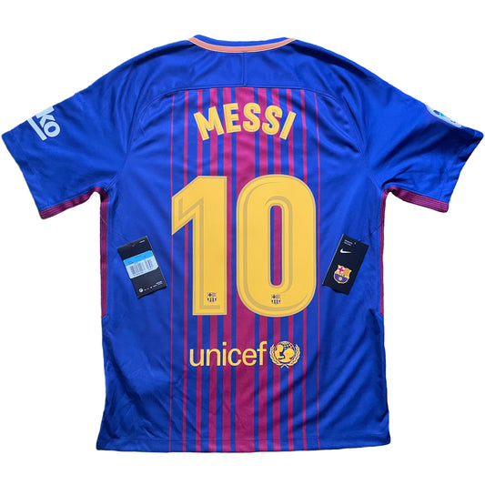 2017-2018 FC Barcelona home shirt #10 Messi (XL)