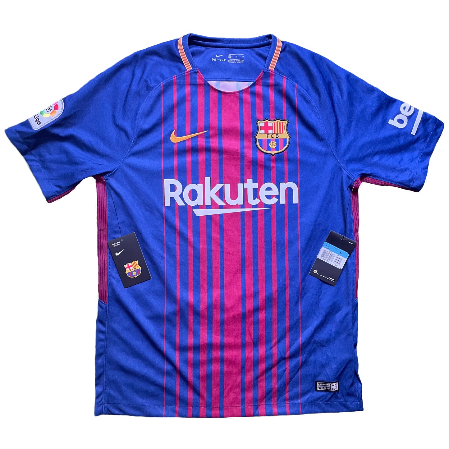 2017-2018 FC Barcelona home shirt #10 Messi (M, XL)