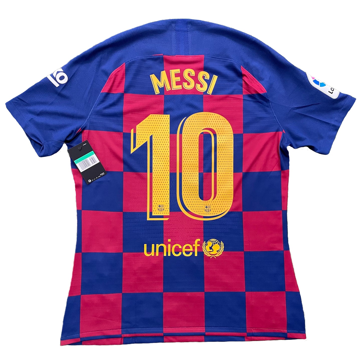 <tc>2019-2020 FC Barcelona Player Issue camiseta local #10 Messi (XL)</tc>