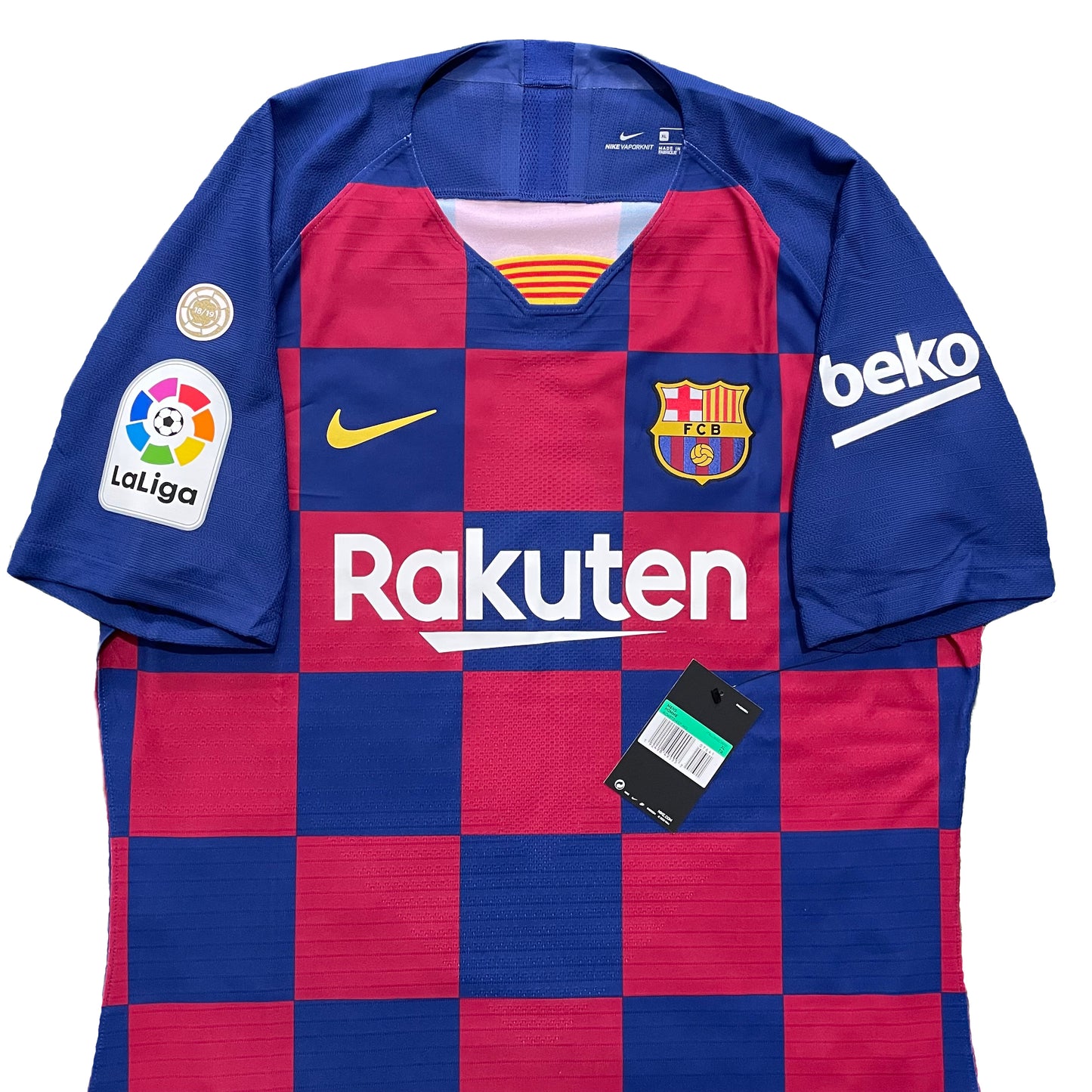 <tc>2019-2020 FC Barcelona Player Issue camiseta local #10 Messi (XL)</tc>