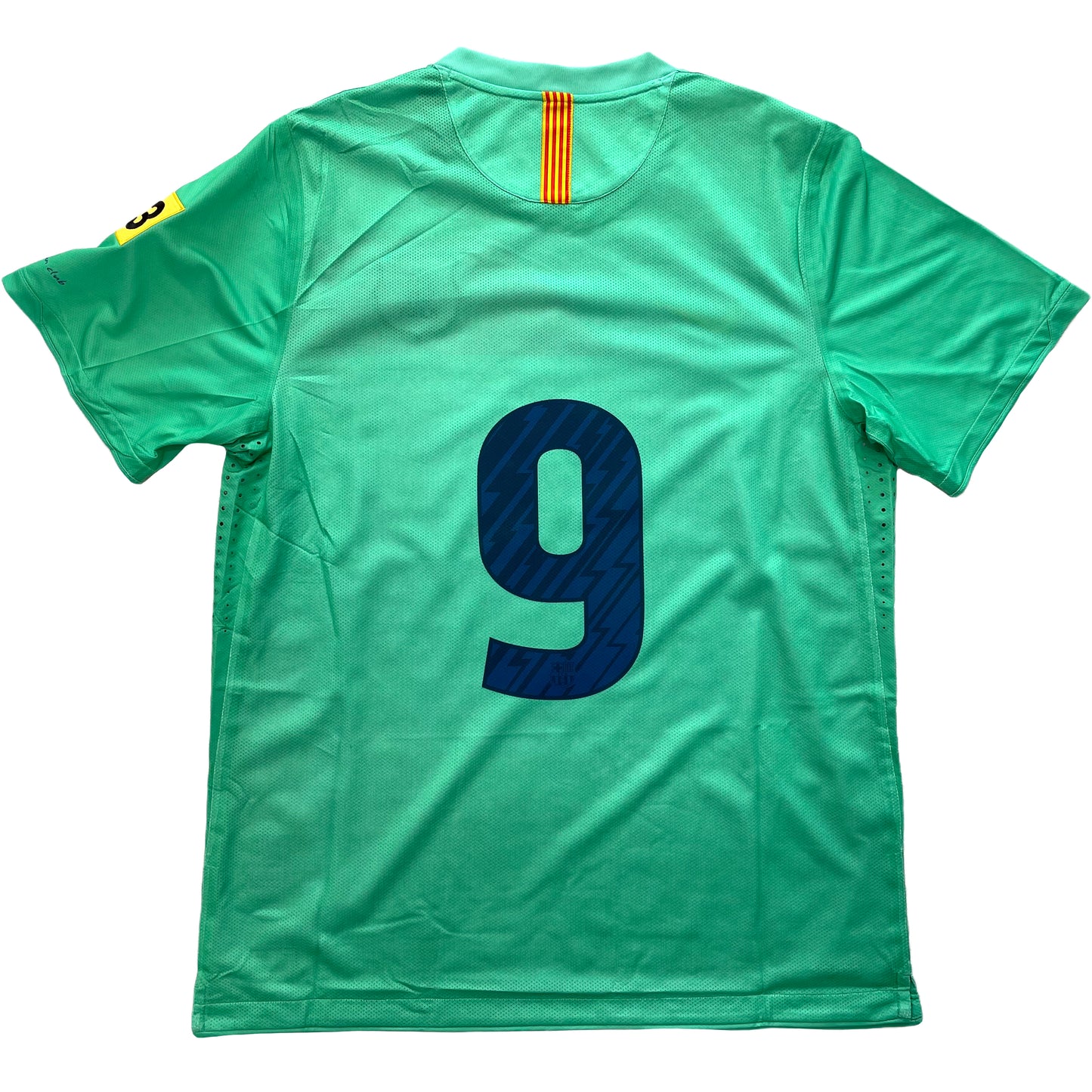 <tc>2010-2011 FC Barcelona pretemporada Player Issue camiseta visitante #9 Ibrahimovic (XL)</tc>