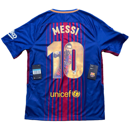 2017-2018 FC Barcelona camiseta local #10 Messi (Número de homenaje) (S)